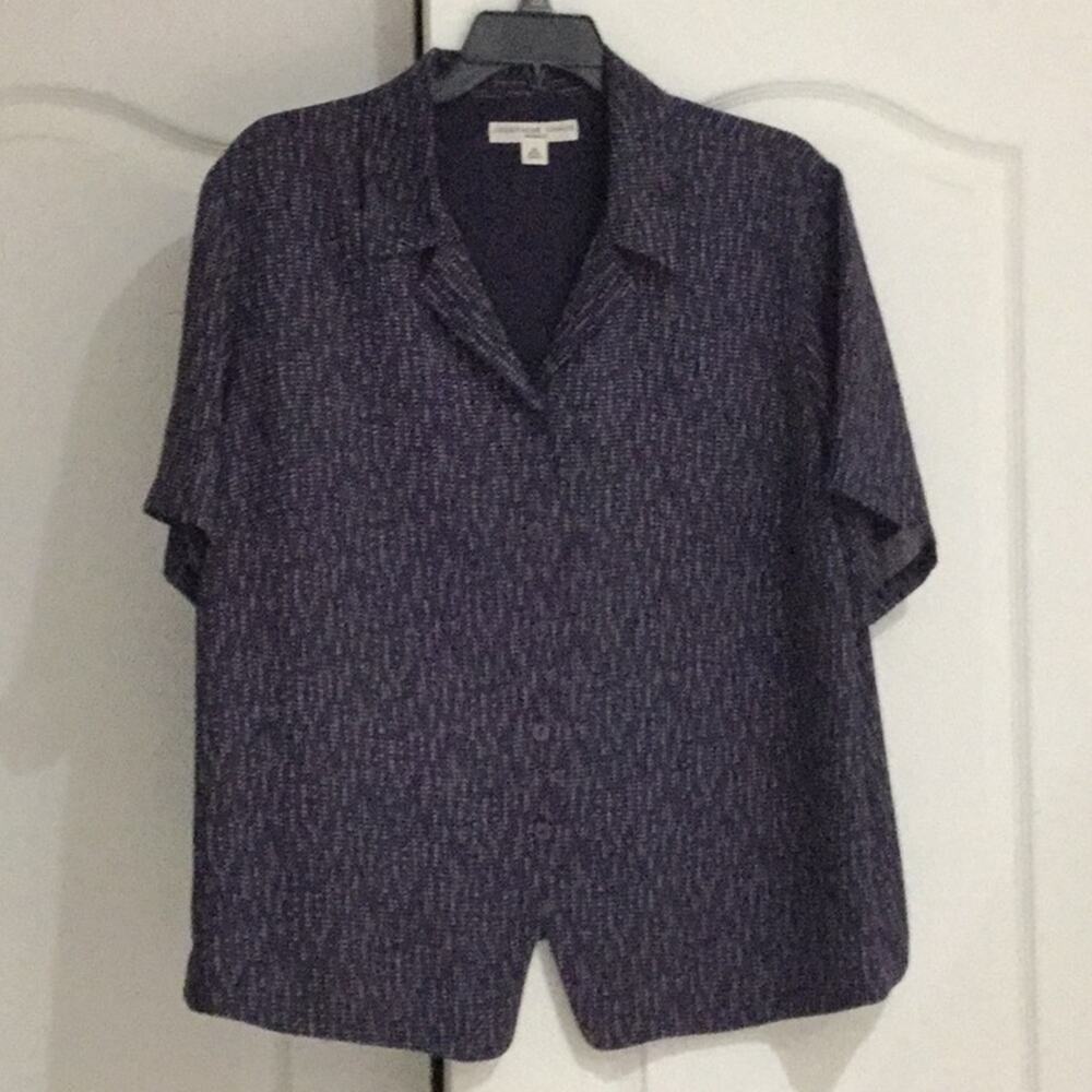 Josephine chaus 20 purple blouse lined worn once